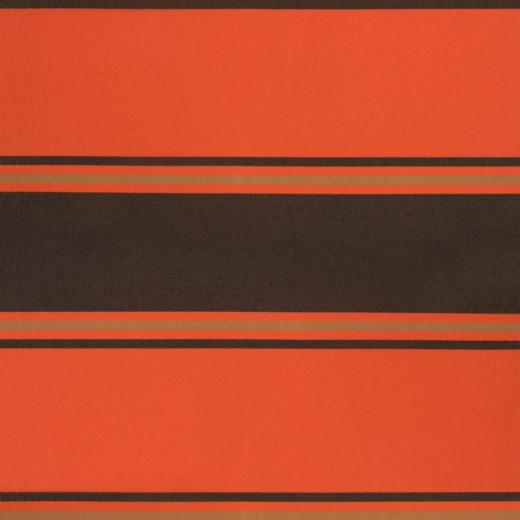 Auvent rétractable orange et marron 4,5x3 m